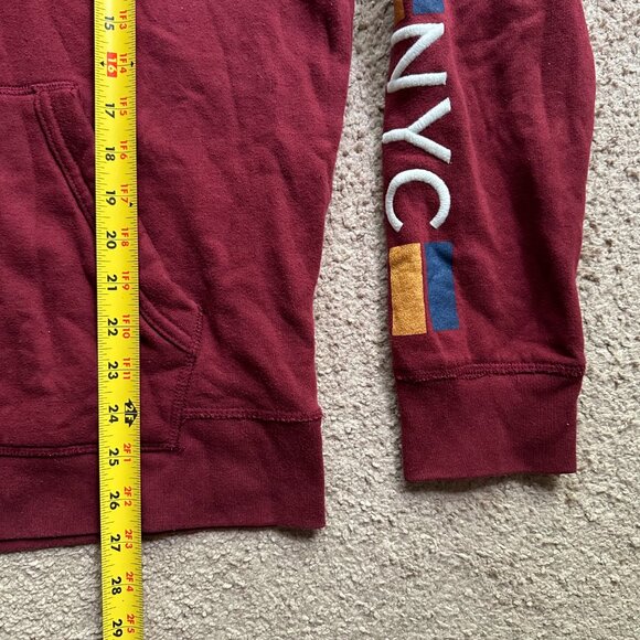 Aeropostale Sweatshirt Mens Large Hoodie Pullover Red Long Sleeve - Picture 9 of 10